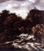 Jacob Isaacksz. van Ruisdael Norwegian Landscape with Waterfall oil painting artist